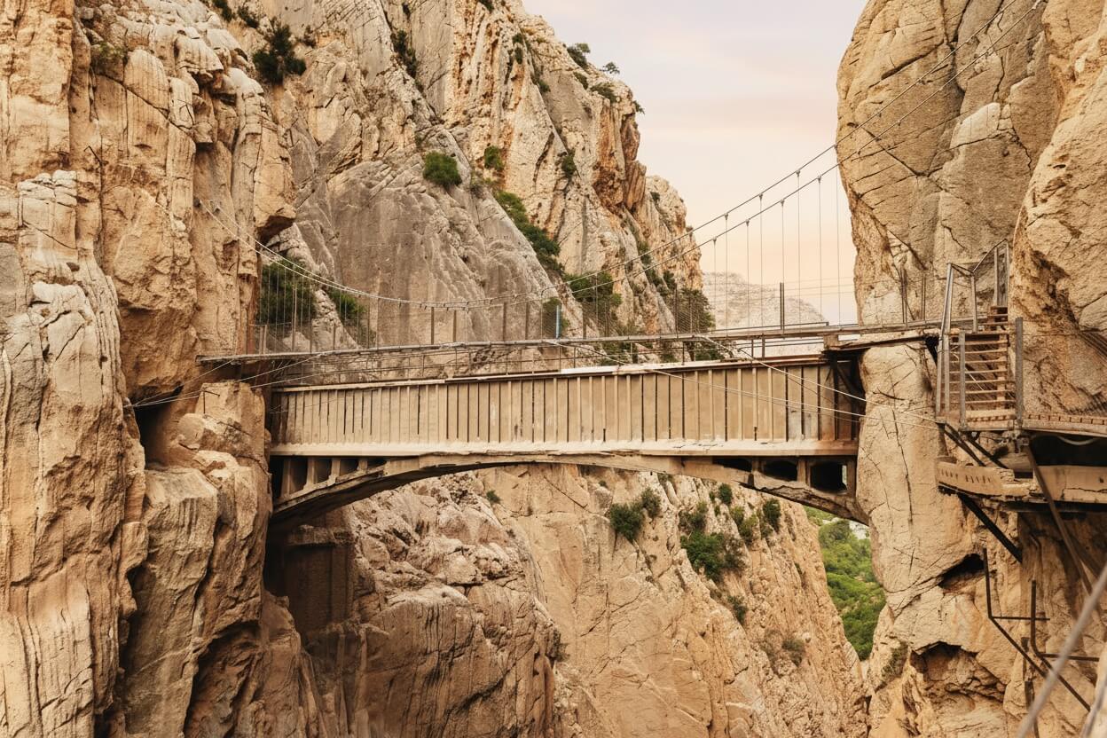 Caminito del Rey — passerella sospesa nel Desfiladero de los Gaitanes